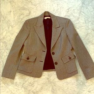 Herringbone black and white blazer